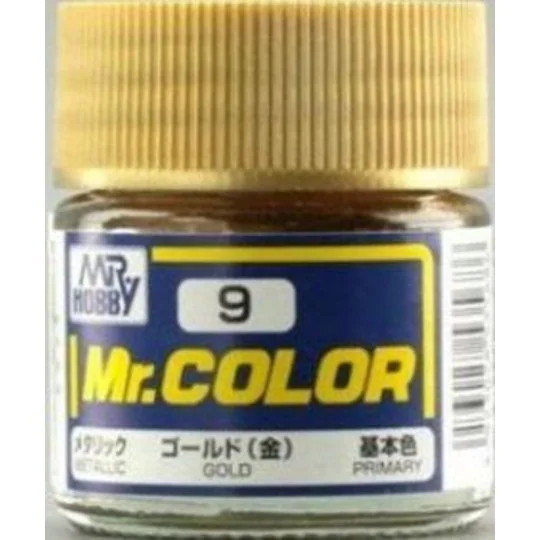 Mr Hobby -Gunze Mr. Color (10 ml) Gold - Mr Hobby - Gunze C-009 Mr Hobby -Gunze Mr. Color (10 ml) Gold - Mr Hobby - Gunze C-009