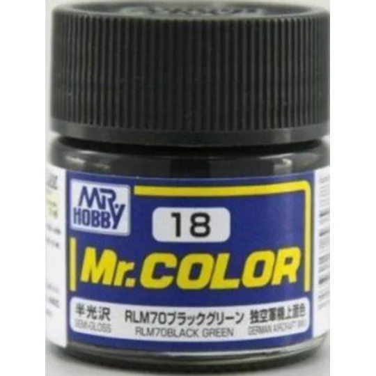 Mr Hobby -Gunze Mr. Color (10 ml) RLM70 Black Green - Mr Hobby - Gu...