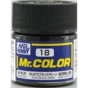 Mr Hobby -Gunze Mr. Color (10 ml) RLM70 Black Green - Mr Hobby - Gu...