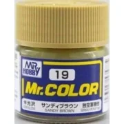 Mr Hobby -Gunze Mr. Color (10 ml) Sandy Brown - Mr Hobby - Gunze C-019