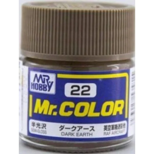 Mr Hobby -Gunze Mr. Color (10 ml) Dark Earth - Mr Hobby - Gunze C-022