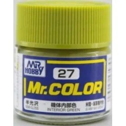 Mr Hobby -Gunze Mr. Color (10 ml) Interior Green - Mr Hobby - Gunze...