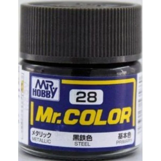 Mr Hobby -Gunze Mr. Color (10 ml) Steel - Mr Hobby - Gunze C-028