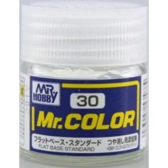 Mr Hobby -Gunze Mr. Color (10 ml) Flat Base - Mr Hobby - Gunze C-030