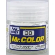 Mr Hobby -Gunze Mr. Color (10 ml) Flat Base - Mr Hobby - Gunze C-030