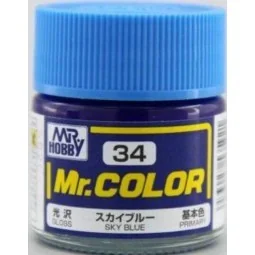 Mr Hobby -Gunze Mr. Color (10 ml) Sky Blue - Mr Hobby - Gunze C-034