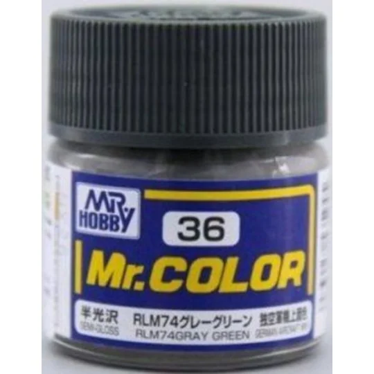 Mr Hobby -Gunze Mr. Color (10 ml) RLM74 Gray Green - Mr Hobby - Gun... Mr Hobby -Gunze Mr. Color (10 ml) RLM74 Gray Green - Mr Hobby - Gun...