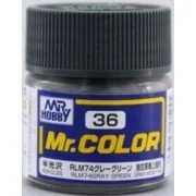 Mr Hobby -Gunze Mr. Color (10 ml) RLM74 Gray Green - Mr Hobby - Gun...