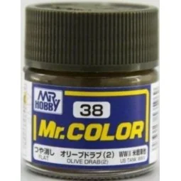 Mr Hobby -Gunze Mr. Color (10 ml) Olive Drab (2) - Mr Hobby - Gunze...