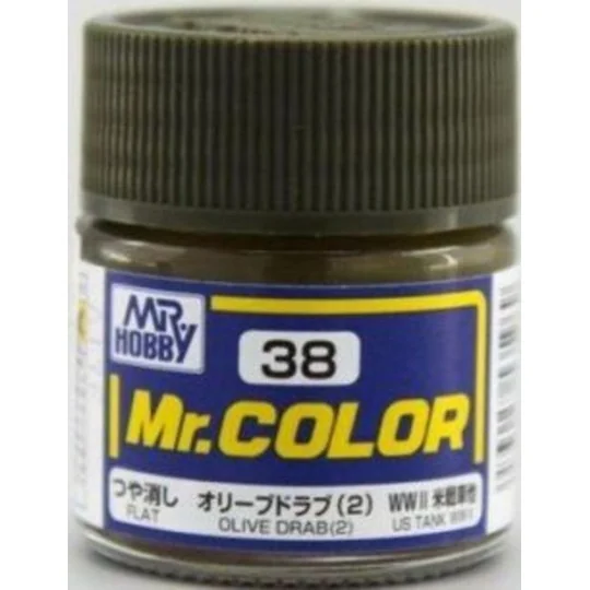 Mr Hobby -Gunze Mr. Color (10 ml) Olive Drab (2) - Mr Hobby - Gunze...