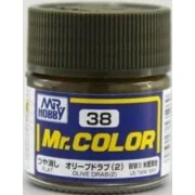 Mr Hobby -Gunze Mr. Color (10 ml) Olive Drab (2) - Mr Hobby - Gunze...