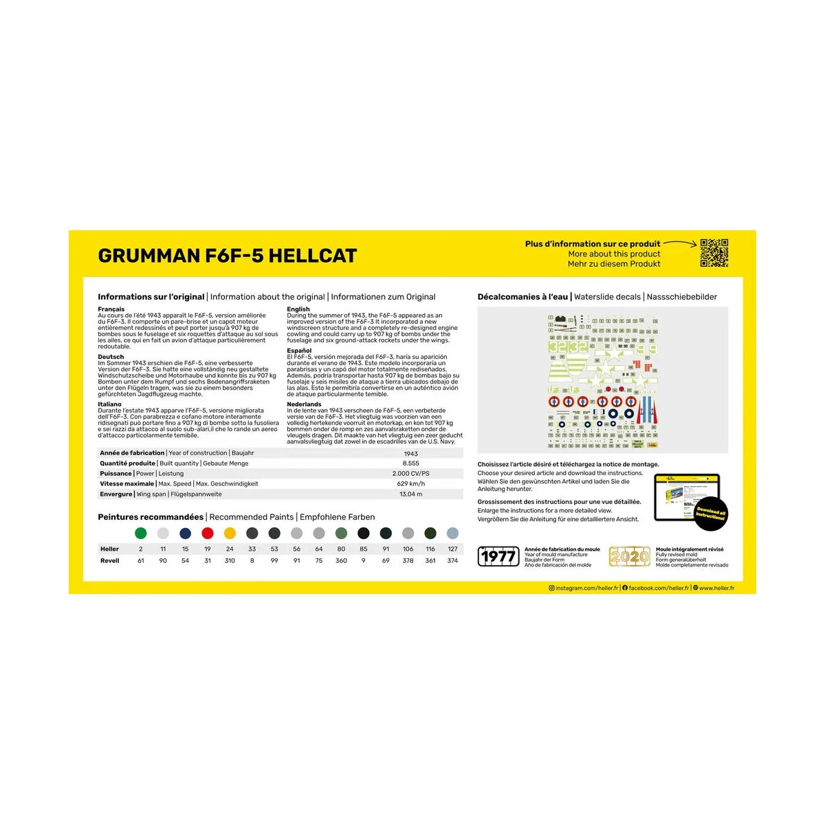 STARTER KIT F6F Hellcat - Heller 56272