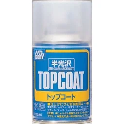 Mr Hobby -Gunze Mr. Top Coat Semi-Gloss Spray (86 ml) - Mr Hobby - ...