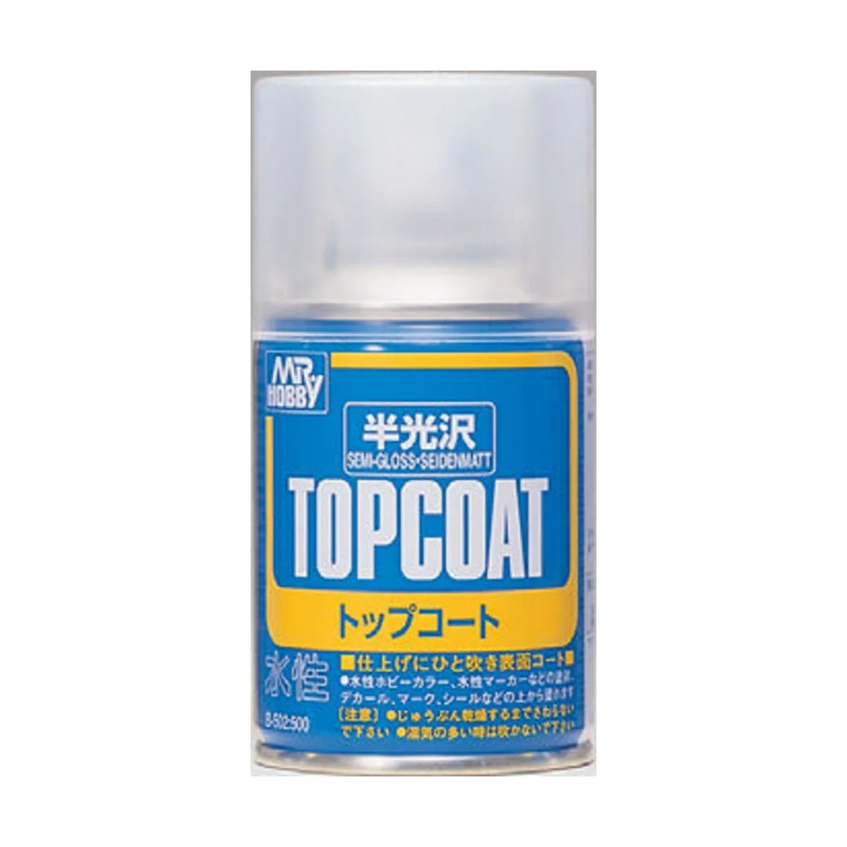 Mr Hobby -Gunze Mr. Top Coat Semi-Gloss Spray (86 ml) - Mr Hobby - ...