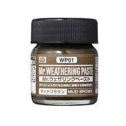 Mr Hobby -Gunze Weathering Paste Mud Brown 40ml - Mr Hobby - Gunze ...