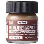 Mr Hobby -Gunze Weathering Paste Mud Red 40ml - Mr Hobby - Gunze WP-05