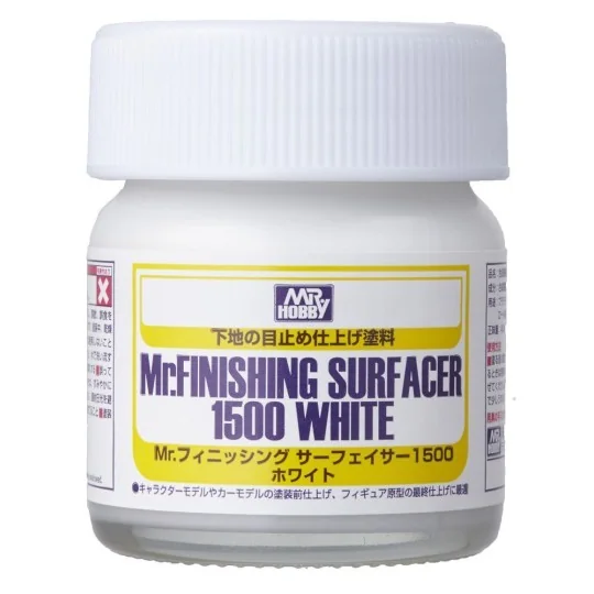 Mr Hobby -Gunze Mr. Finishing Surfacer 1500 White (40ml) - Mr Hobby...