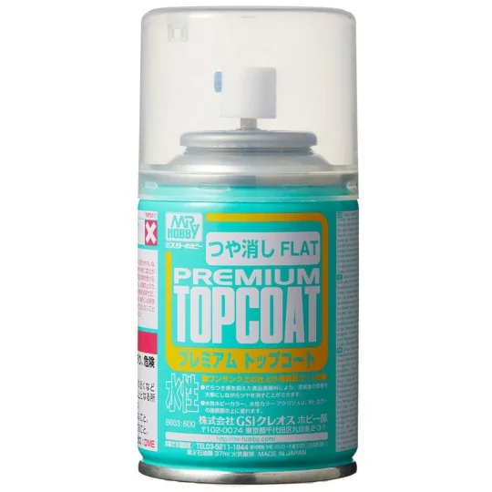 Mr Hobby -Gunze Mr. Premium Top Coat Flat - Mr Hobby - Gunze B-603