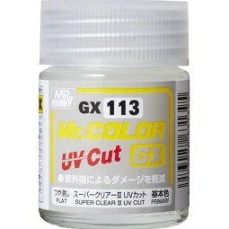 Mr Hobby -Gunze Mr. Color GX Super Clear III UV Cut Flat (18ml) - M...