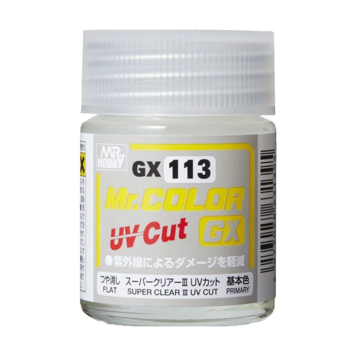 Mr Hobby -Gunze Mr. Color GX Super Clear III UV Cut Flat (18ml) - M...