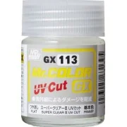 Mr Hobby -Gunze Mr. Color GX Super Clear III UV Cut Flat (18ml) - M...
