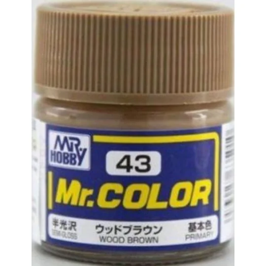 Mr Hobby -Gunze Mr. Color (10 ml) Wood Brown - Mr Hobby - Gunze C-043 Mr Hobby -Gunze Mr. Color (10 ml) Wood Brown - Mr Hobby - Gunze C-043
