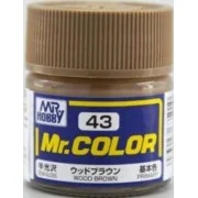 Mr Hobby -Gunze Mr. Color (10 ml) Wood Brown - Mr Hobby - Gunze C-043