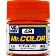 Mr Hobby -Gunze Mr. Color (10 ml) Clear Orange - Mr Hobby - Gunze C...