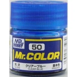 Mr Hobby -Gunze Mr. Color (10 ml) Clear Blue - Mr Hobby - Gunze C-050