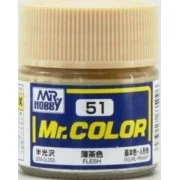 Mr Hobby -Gunze Mr. Color (10 ml) Flesh - Mr Hobby - Gunze C-051