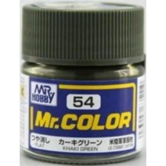 Mr Hobby -Gunze Mr. Color (10 ml) Khaki Green - Mr Hobby - Gunze C-054