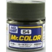 Mr Hobby -Gunze Mr. Color (10 ml) Khaki Green - Mr Hobby - Gunze C-054