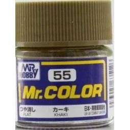 Mr Hobby -Gunze Mr. Color (10 ml) Khaki - Mr Hobby - Gunze C-055