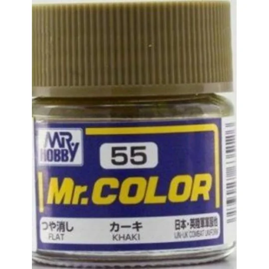 Mr Hobby -Gunze Mr. Color (10 ml) Khaki - Mr Hobby - Gunze C-055