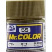 Mr Hobby -Gunze Mr. Color (10 ml) Khaki - Mr Hobby - Gunze C-055