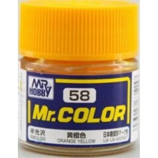 Mr Hobby -Gunze Mr. Color (10 ml) Orange Yellow - Mr Hobby - Gunze ...