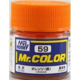 Mr Hobby -Gunze Mr. Color (10 ml) Orange - Mr Hobby - Gunze C-059