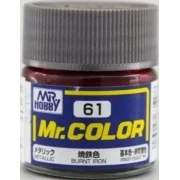 Mr Hobby -Gunze Mr. Color (10 ml) Burnt Iron - Mr Hobby - Gunze C-061