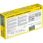 STARTER KIT F-86F Sabre / Canadair CL-13 B Sabre VI, 1/72 - Heller ...
