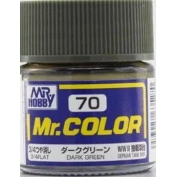 Mr Hobby -Gunze Mr. Color (10 ml) Dark Green - Mr Hobby - Gunze C-070