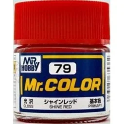 Mr Hobby -Gunze Mr. Color (10 ml) Shine Red - Mr Hobby - Gunze C-079