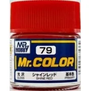 Mr Hobby -Gunze Mr. Color (10 ml) Shine Red - Mr Hobby - Gunze C-079