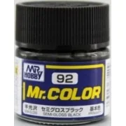Mr Hobby -Gunze Mr. Color (10 ml) Semi Gloss Black - Mr Hobby - Gun...
