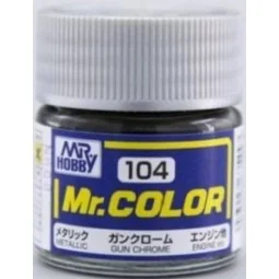 Mr Hobby -Gunze Mr. Color (10 ml) Gun Chrome - Mr Hobby - Gunze C-104