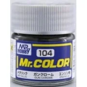 Mr Hobby -Gunze Mr. Color (10 ml) Gun Chrome - Mr Hobby - Gunze C-104