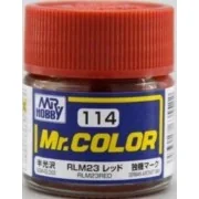 Mr Hobby -Gunze Mr. Color (10 ml) RLM23 Red - Mr Hobby - Gunze C-114 Mr Hobby -Gunze Mr. Color (10 ml) RLM23 Red - Mr Hobby - Gunze C-114