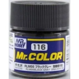 Mr Hobby -Gunze Mr. Color (10 ml) RLM66 Black Gray - Mr Hobby - Gun...