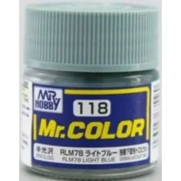 Mr Hobby -Gunze Mr. Color (10 ml) RLM78 Light Blue - Mr Hobby - Gun...