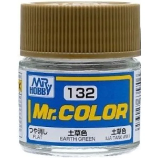 Mr Hobby -Gunze Mr. Color (10 ml) Earth Green - Mr Hobby - Gunze C-132