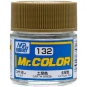 Mr Hobby -Gunze Mr. Color (10 ml) Earth Green - Mr Hobby - Gunze C-132